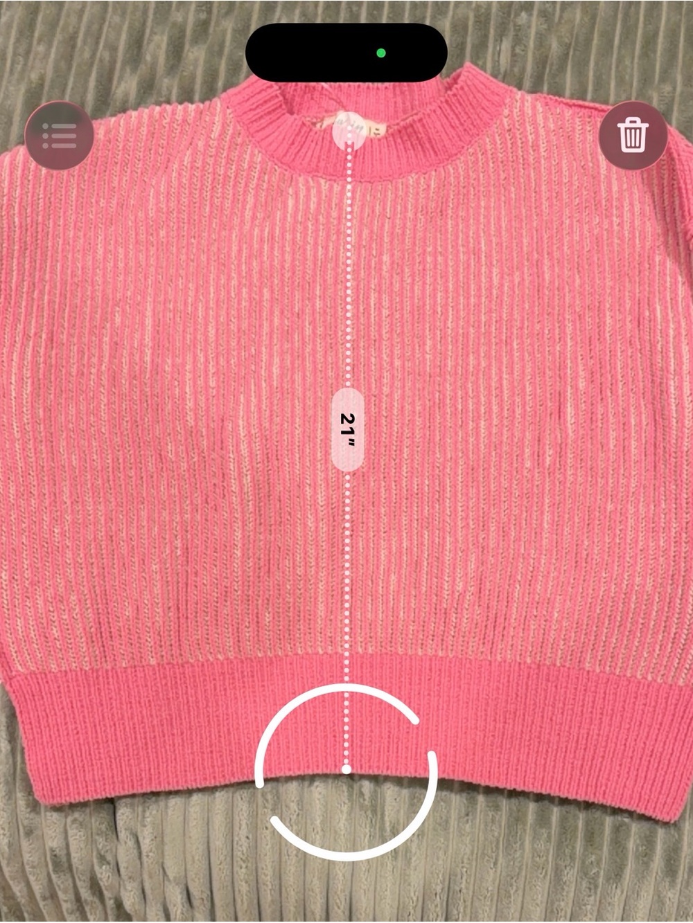 Women's Pink Crewneck Sweater by A New Day - Picture 3 of 3